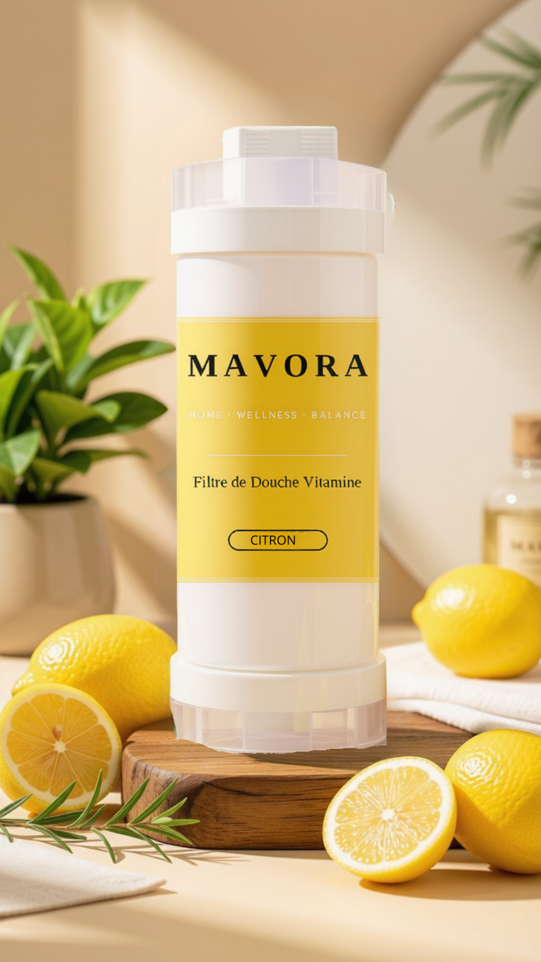 Filtre de Douche Vitaminé MAVORA - Citron