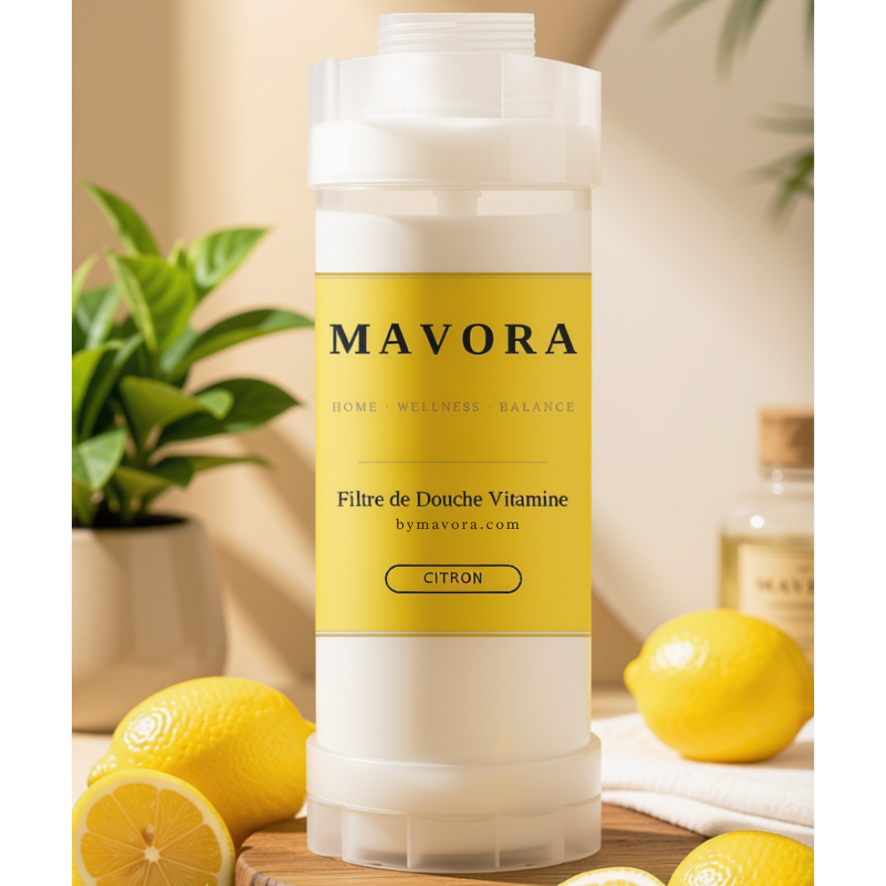 Filtre de douche vitaminé MAVORA parfum Citron
