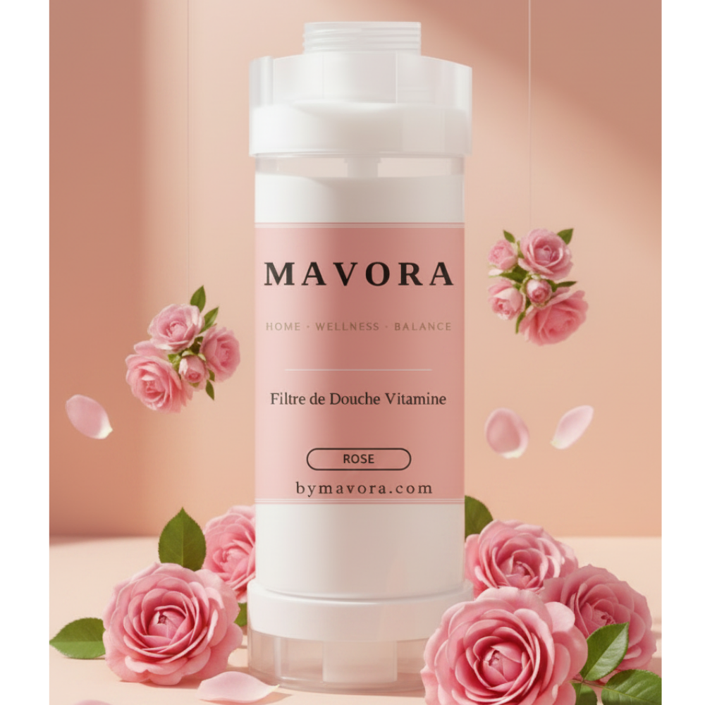 Filtre de douche vitaminé MAVORA parfum Rose